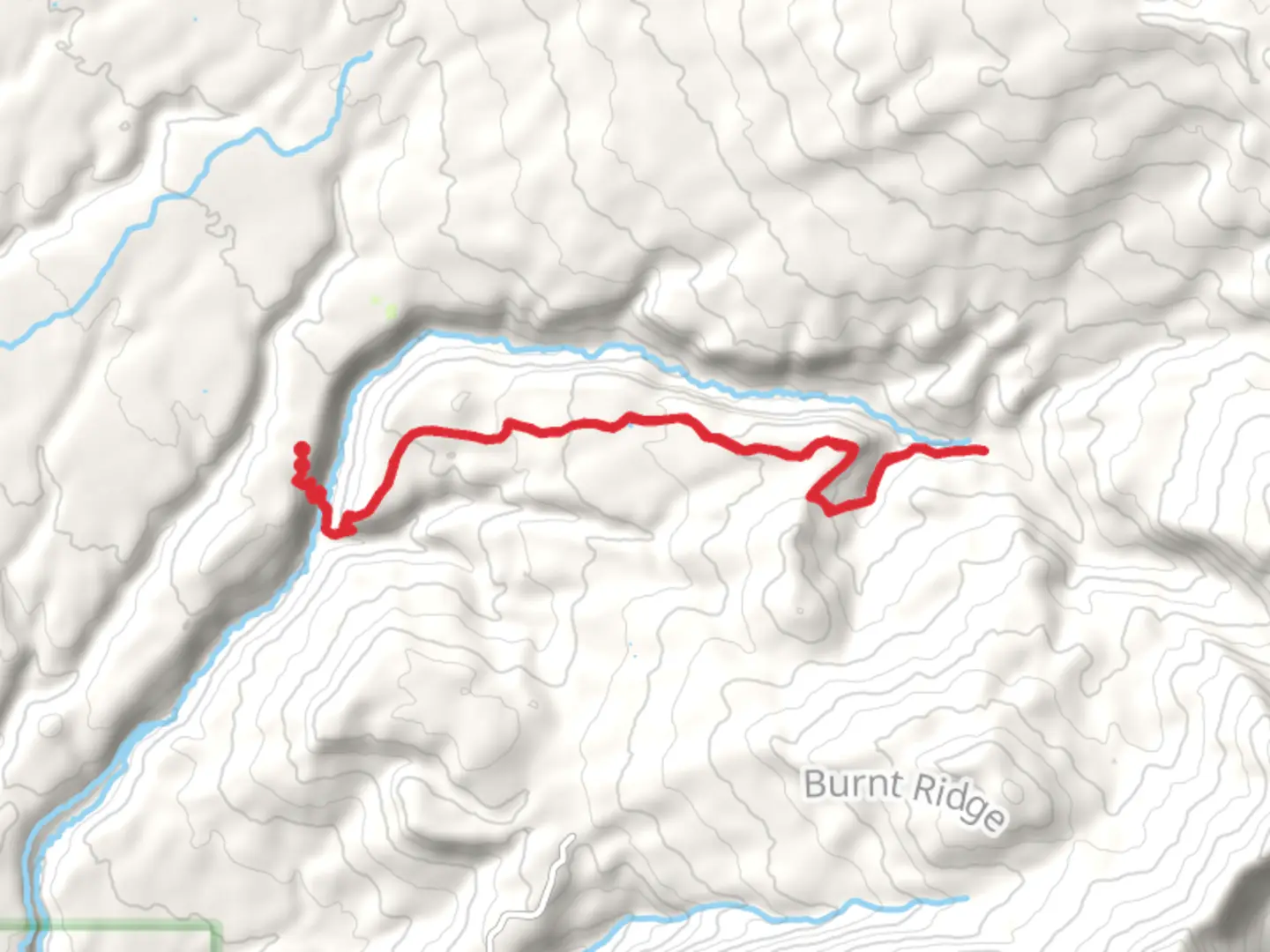 An image depicting the trail Box Canyon Trail Out and Back and its surrounding area.