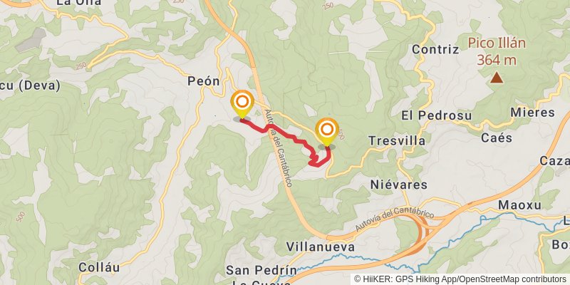 Camino del Norte alt 13 Map