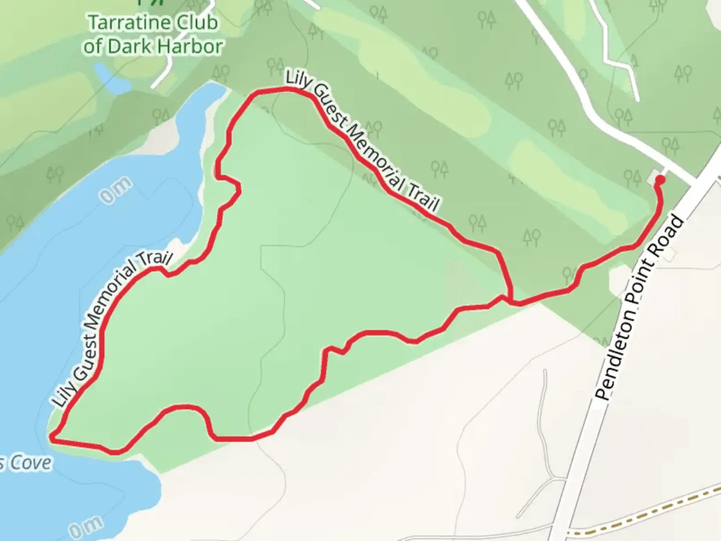 An image depicting the trail Lily Guest Memorial Trail Loop and its surrounding area.