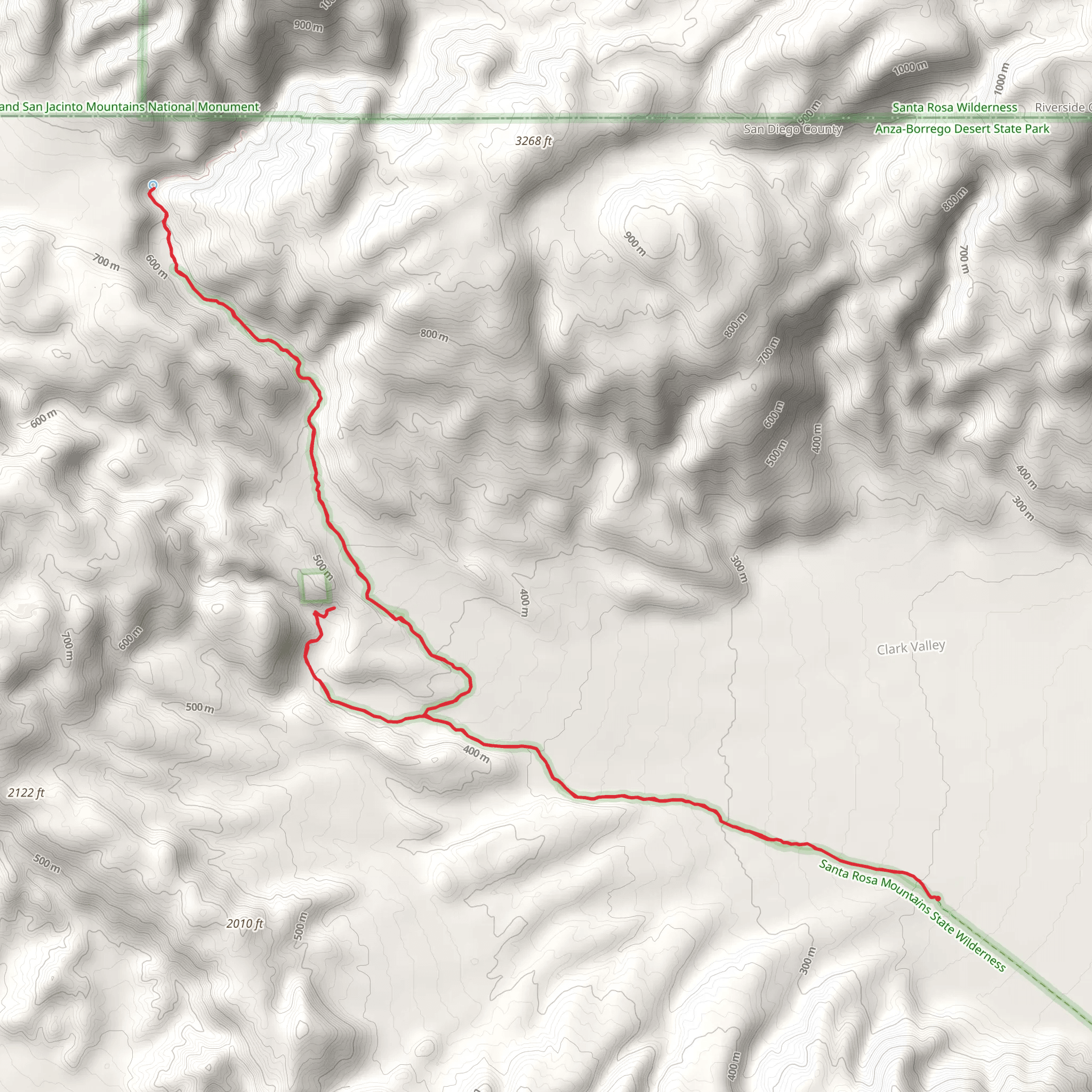 Butler Canyon and Rockhouse Canyon Road mobile static map