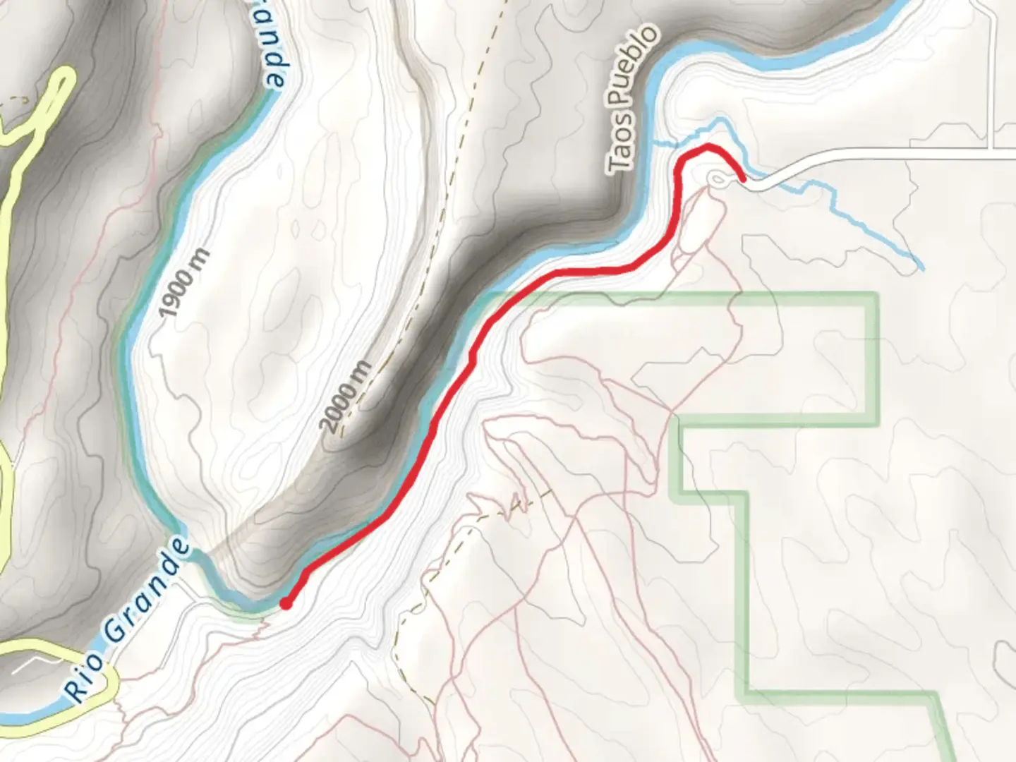 An image depicting the trail The Slide Trail and its surrounding area.