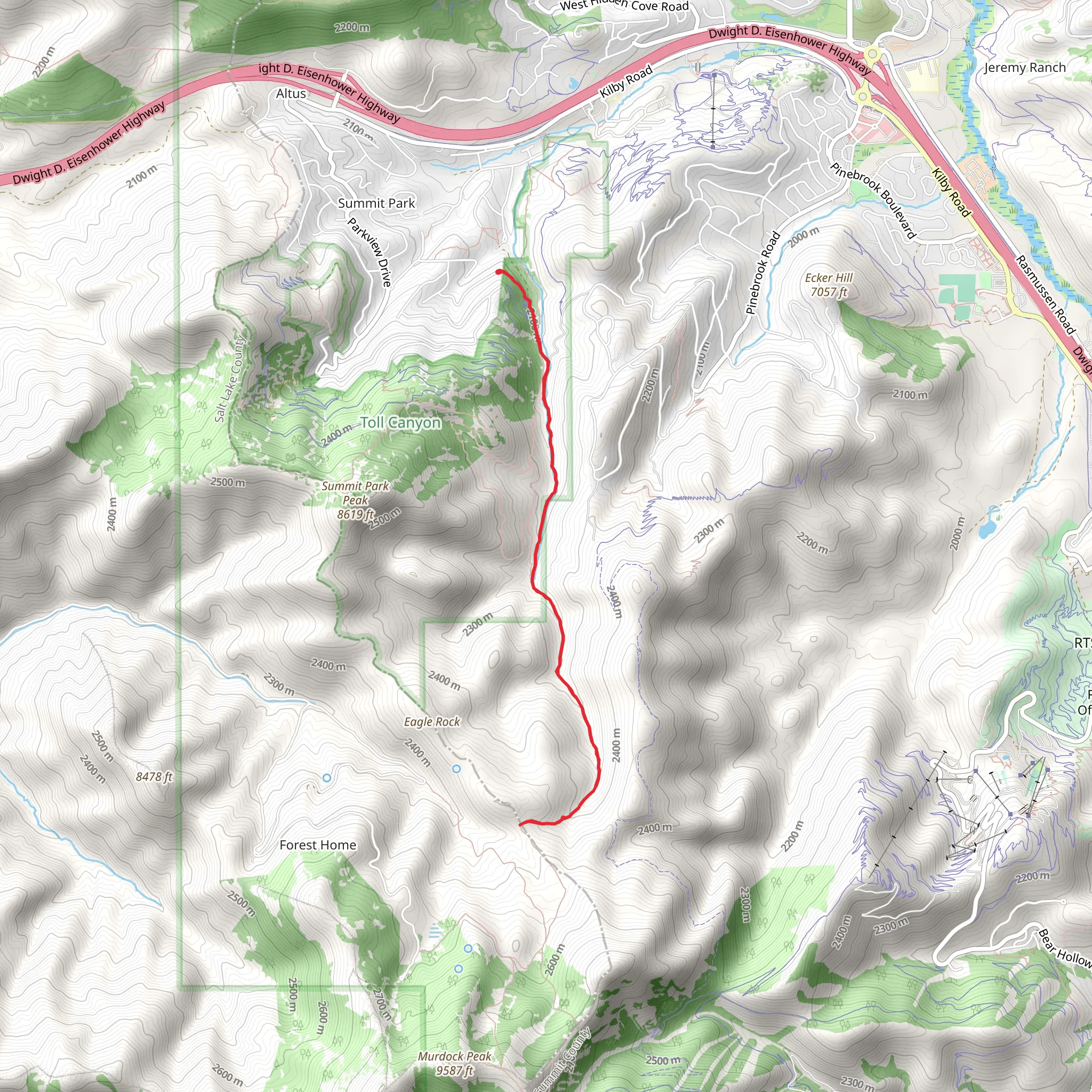 Toll Creek Upper mobile static map
