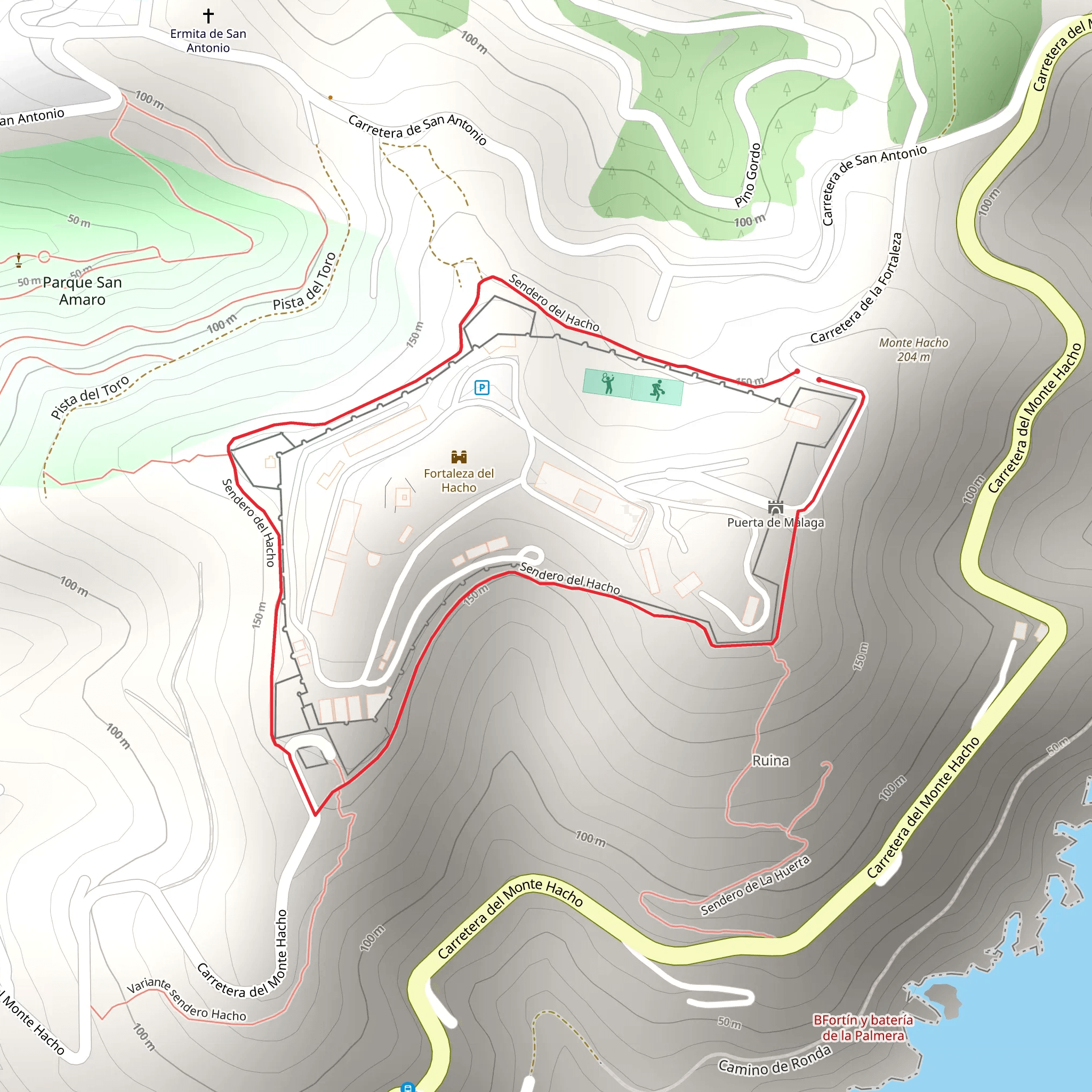 Hacho Fortress Ring Road SL CE 6 mobile static map
