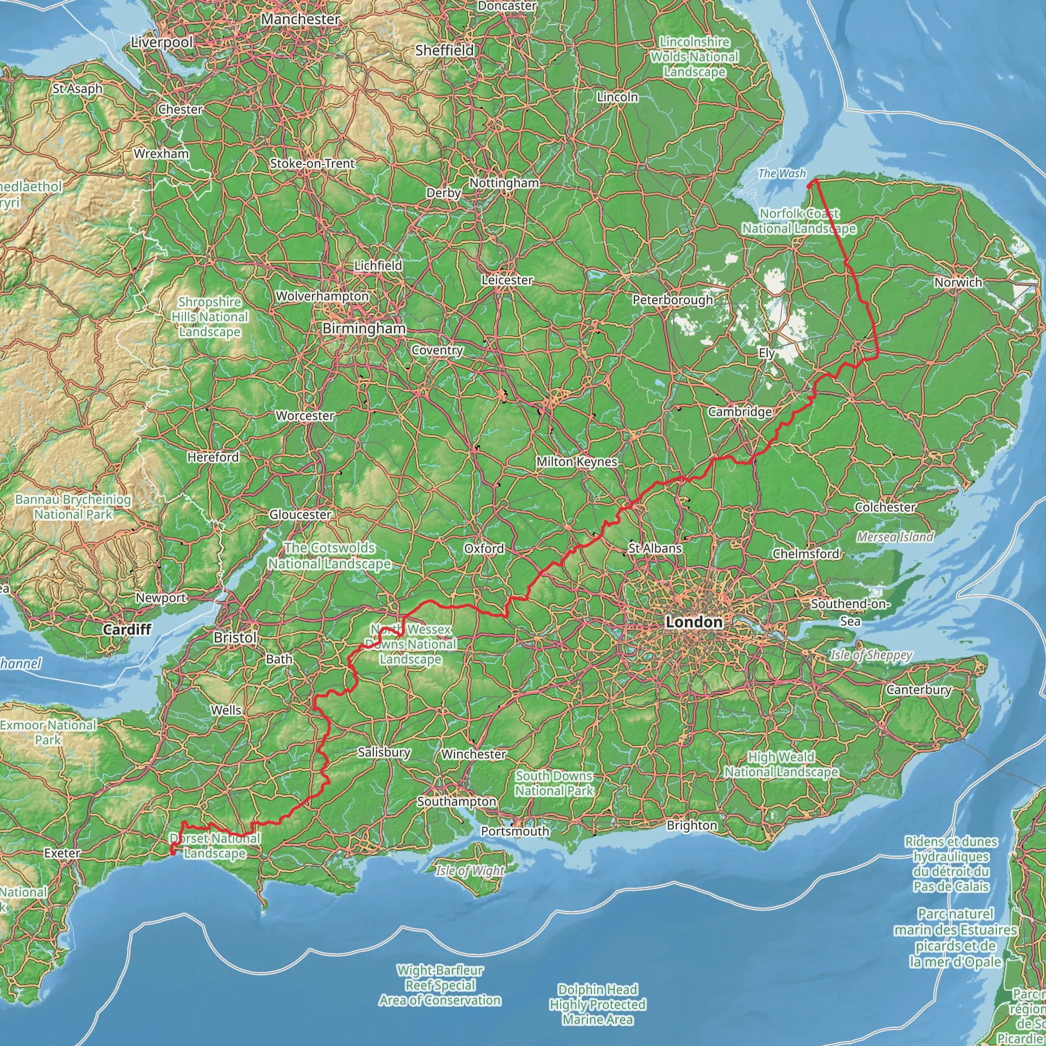 Greater Ridgeway Trail mobile static map