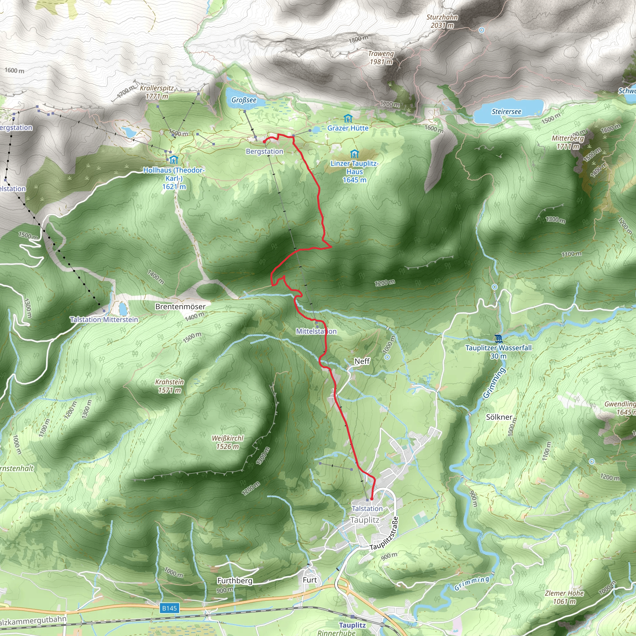 Tauplitzalm to Tauplitz mobile static map