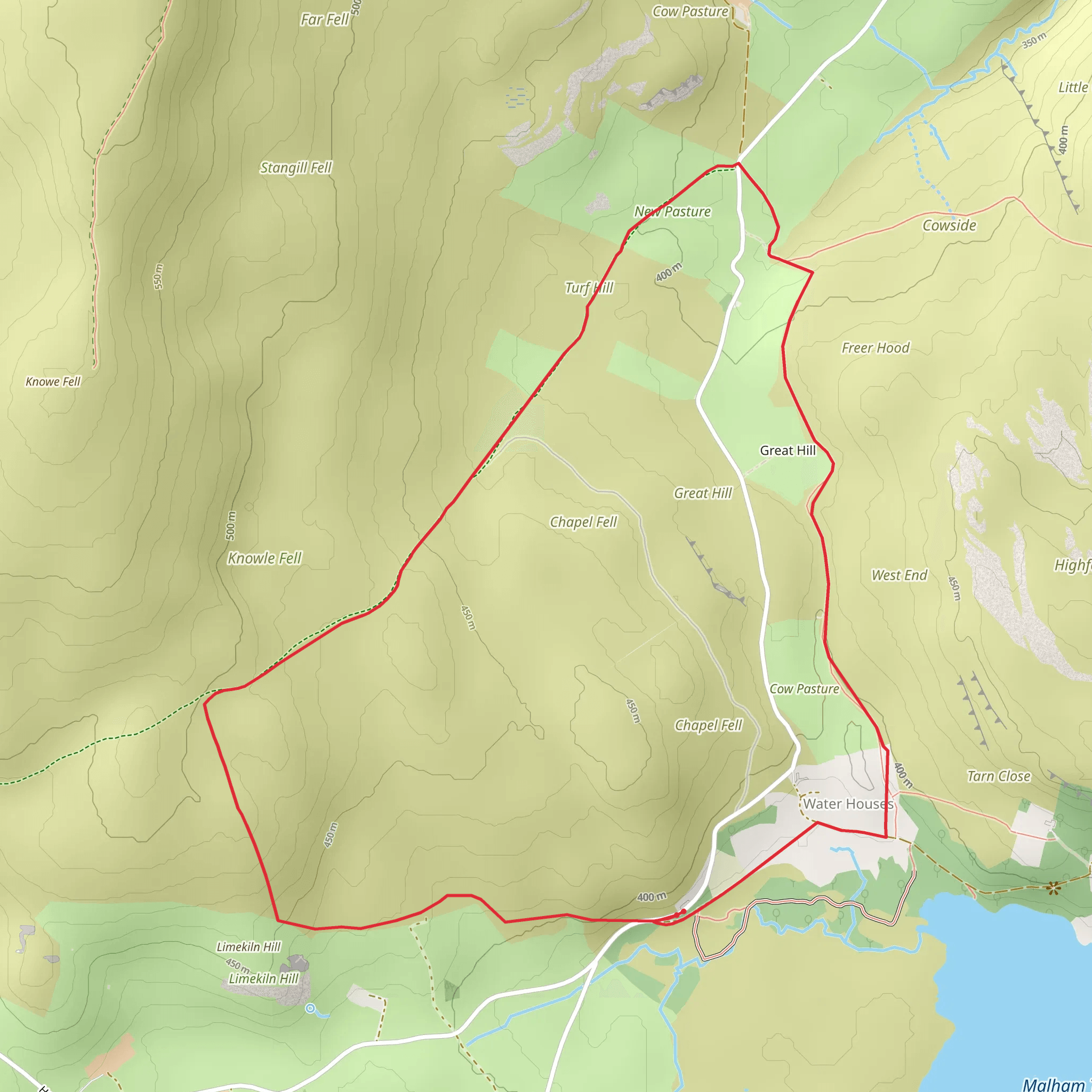 Malham Moor Circuit mobile static map