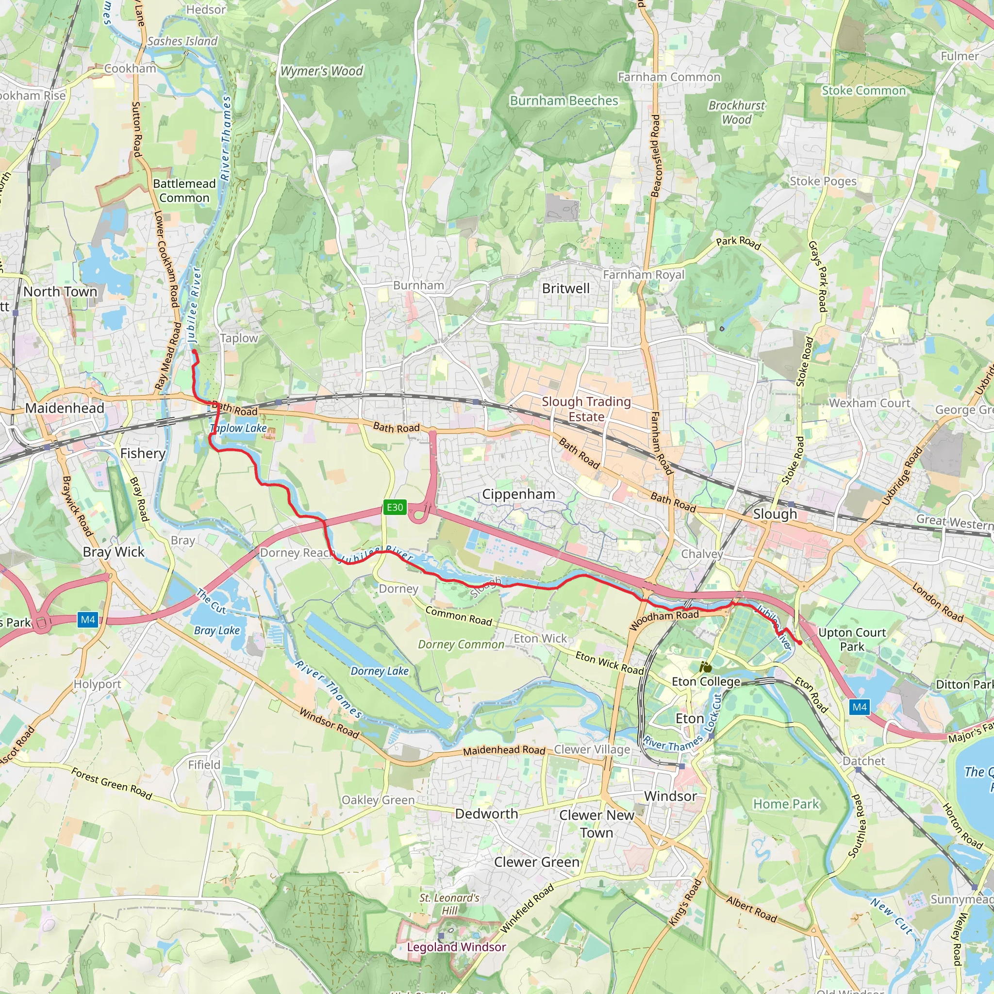 Jubilee River Walk mobile static map