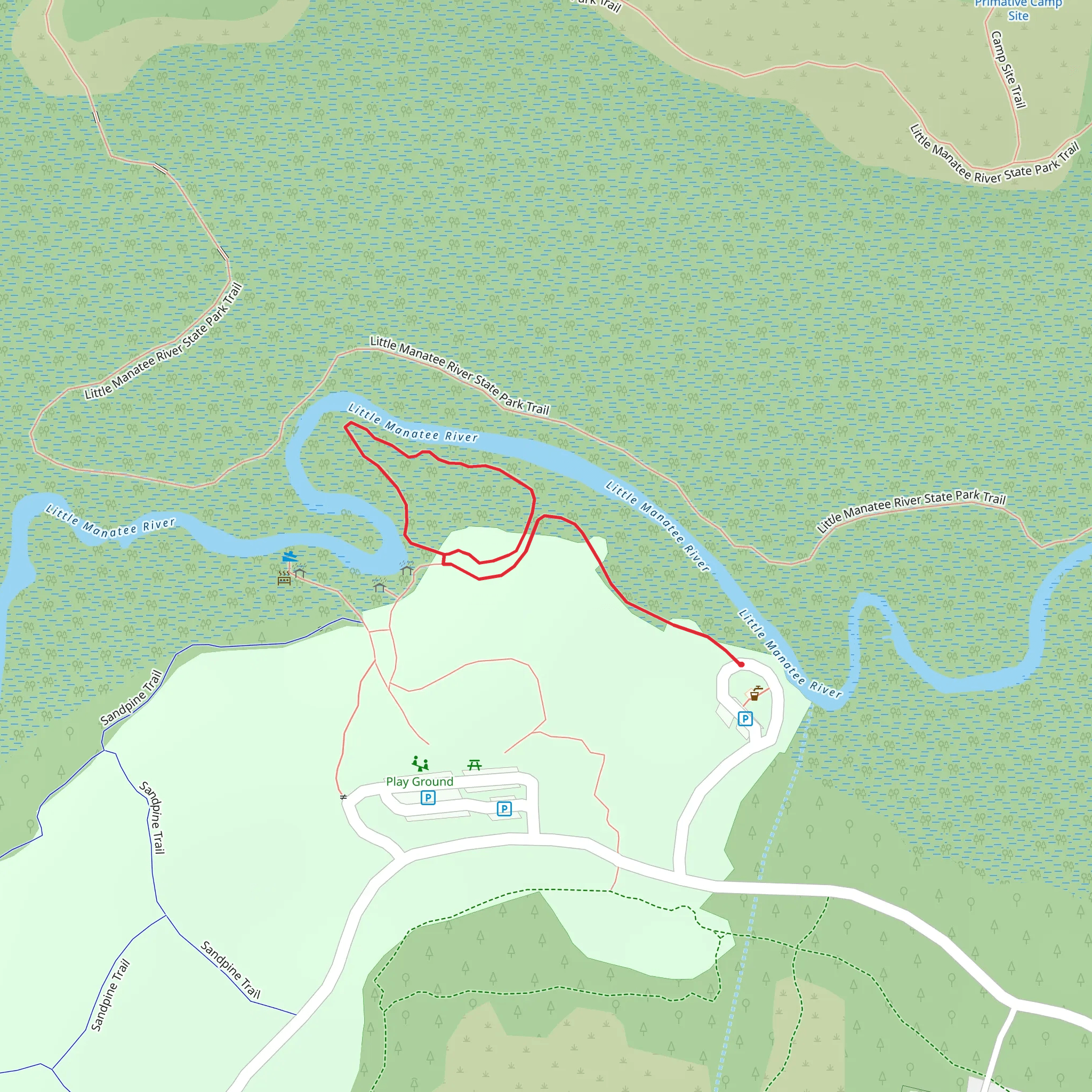 Oxbow Nature Loop Trail mobile static map