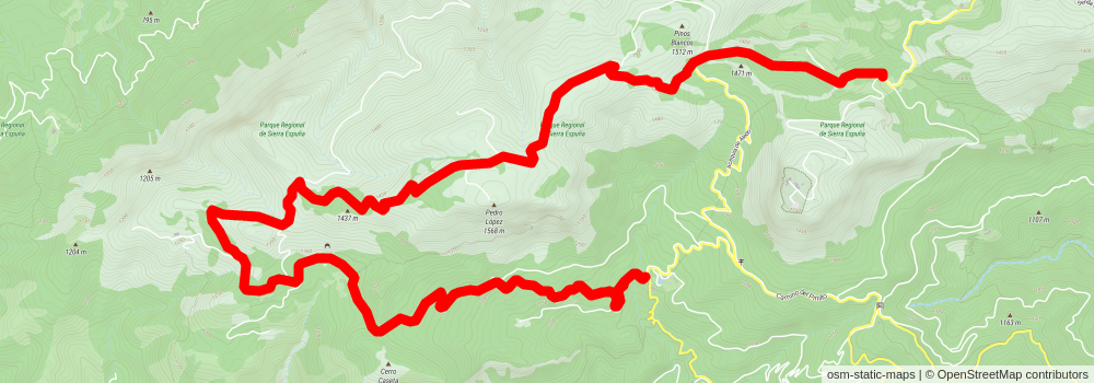 Path of Pedro Lopez - Sierra Espuña PR MU 63 stage 2 Map