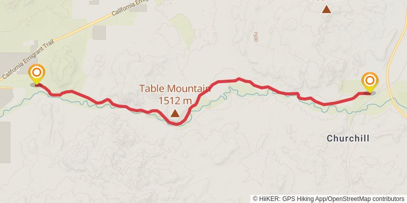 American Discovery Trail - Nevada stage 37 Map