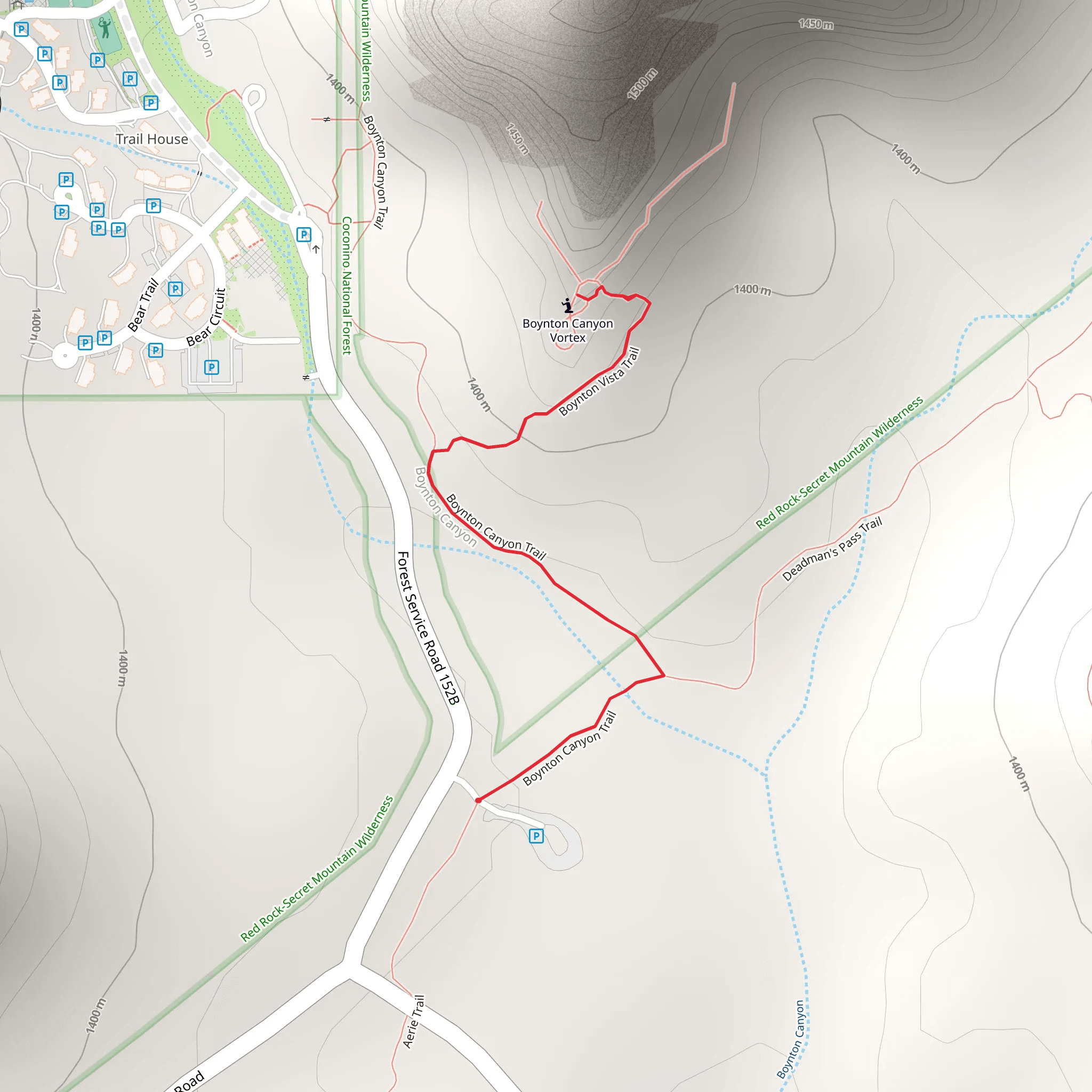 Boynton Vista Trail mobile static map