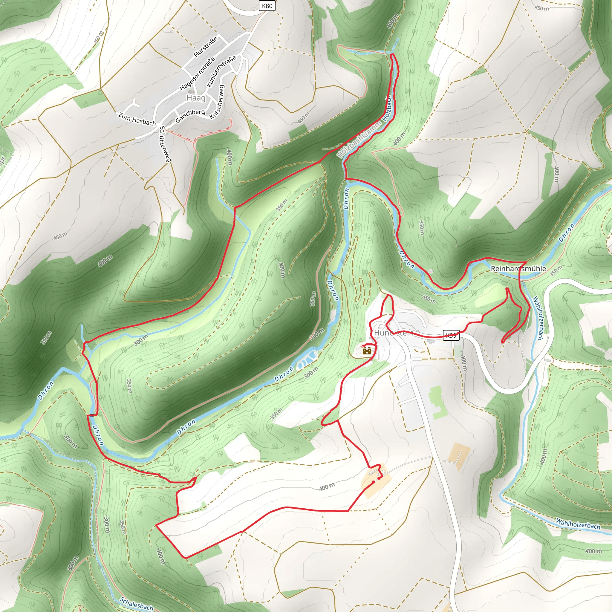 Hunolstein Loop mobile static map