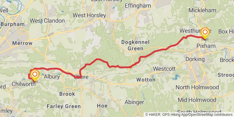 Burnham Thorpe to Portsmouth Walk stage 26 Map