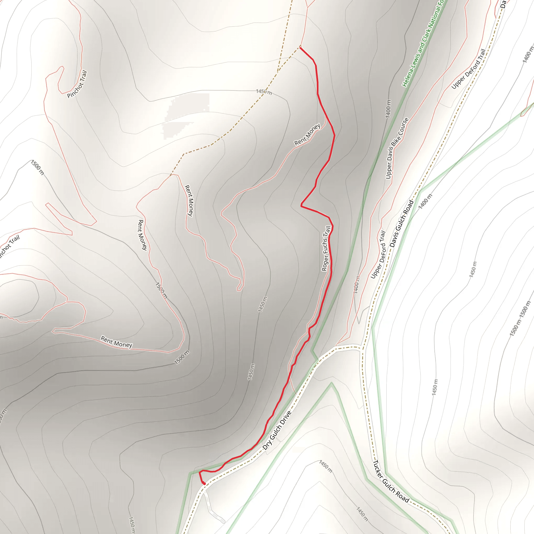 Roger Fuches Trail mobile static map