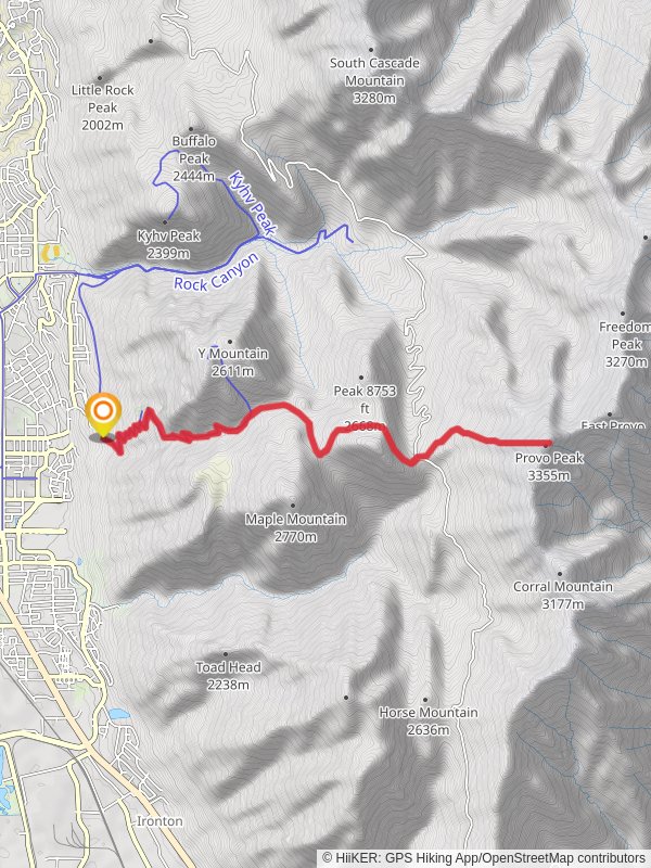 Provo Peak via Slide Canyon Trail