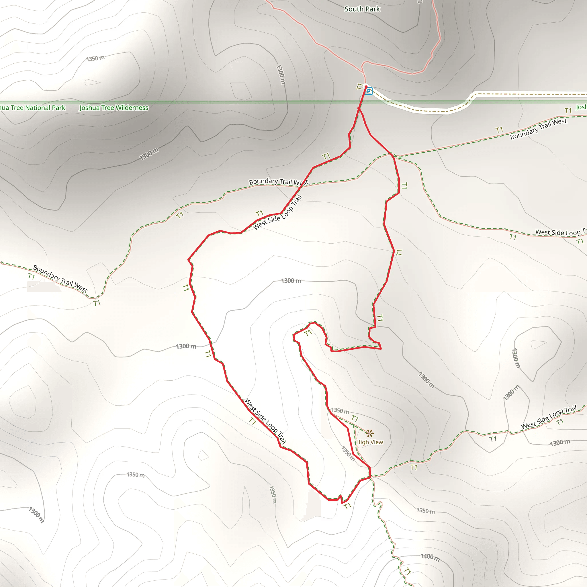 Hi-View Trail mobile static map