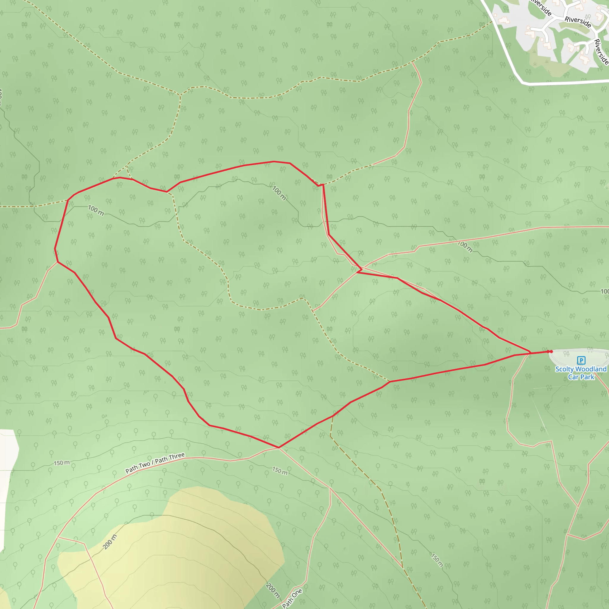 March Loop Trail - Auchattie mobile static map