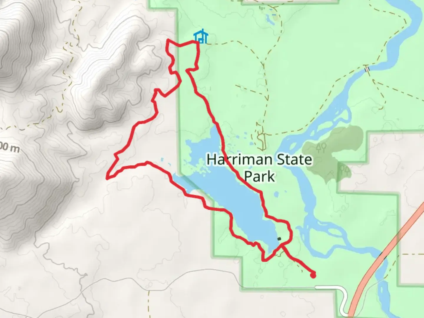 An image depicting the trail Silver Lake, Thurman Creek and Ranch Loop Trail and its surrounding area.