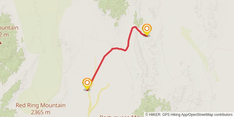 American Discovery Trail North Route stage 327 Map