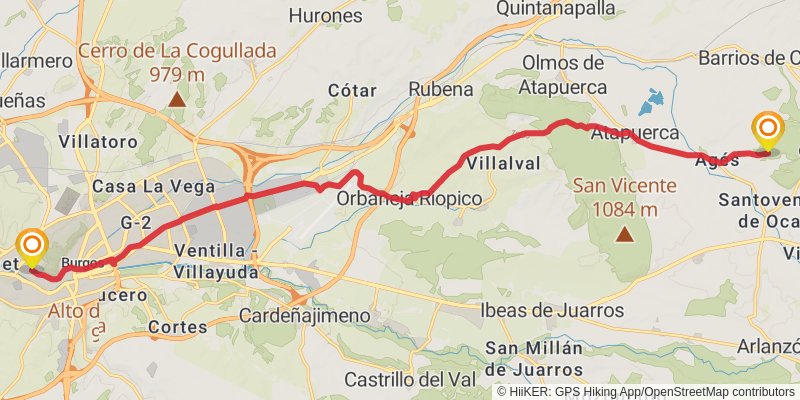 Camino Catalan stage 29 Map