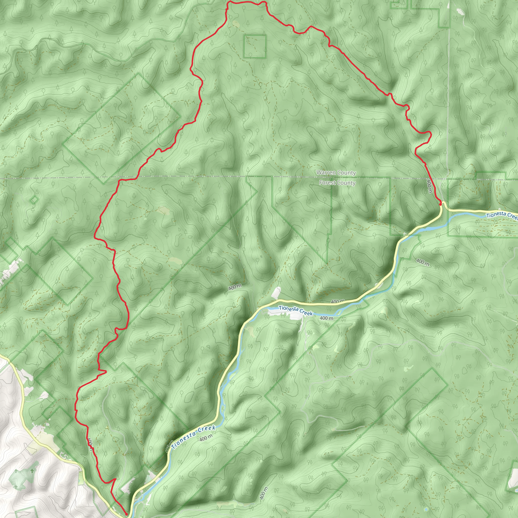 Minister Creek via NCT mobile static map