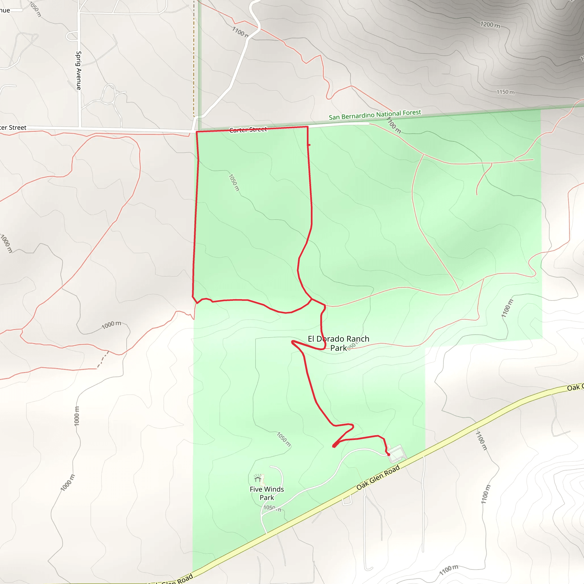 El Dorado Ranch Park Loop - North mobile static map