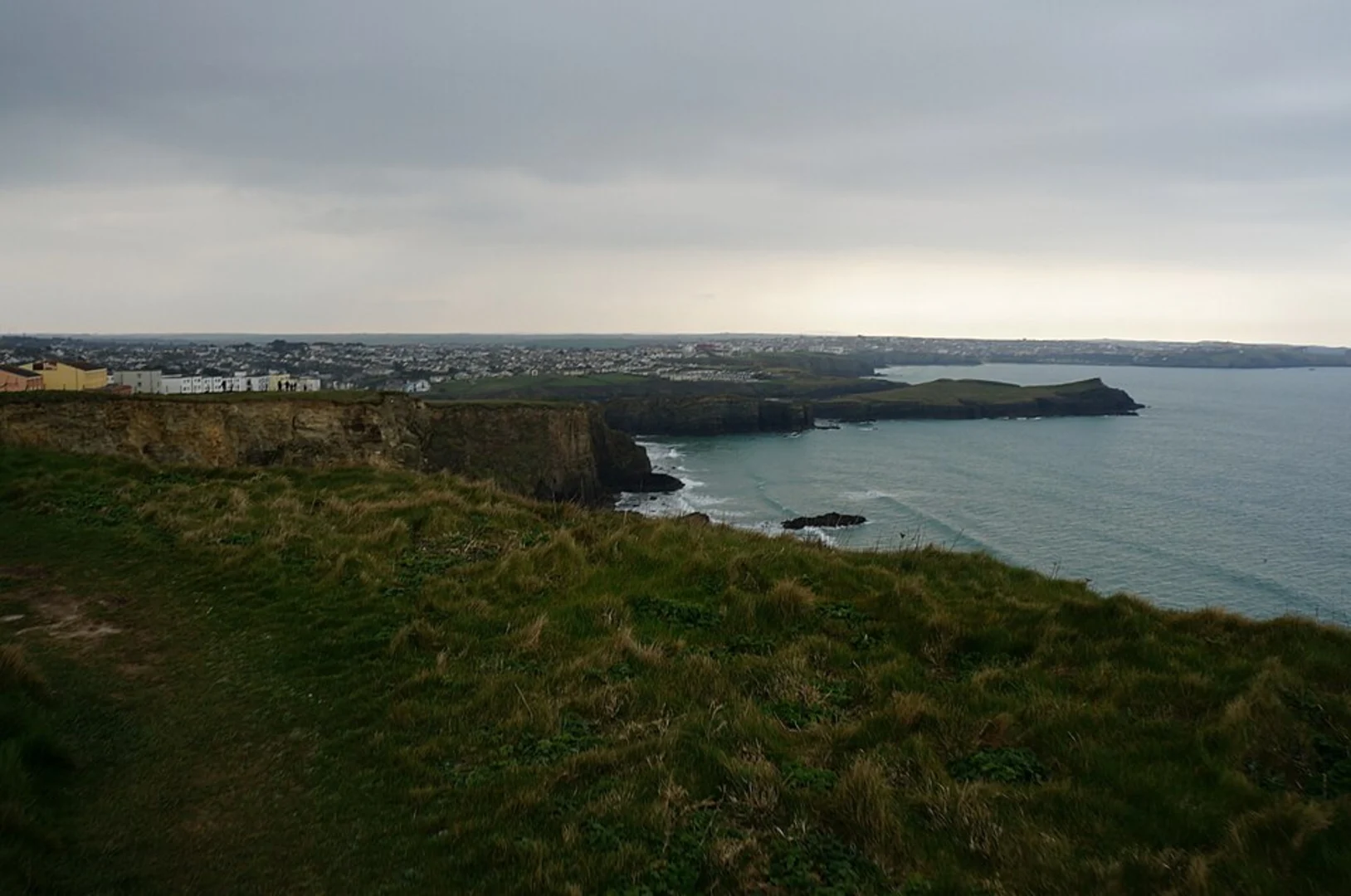 An image depicting the trail Trevelgue Head Walk from Tregurrian and its surrounding area.