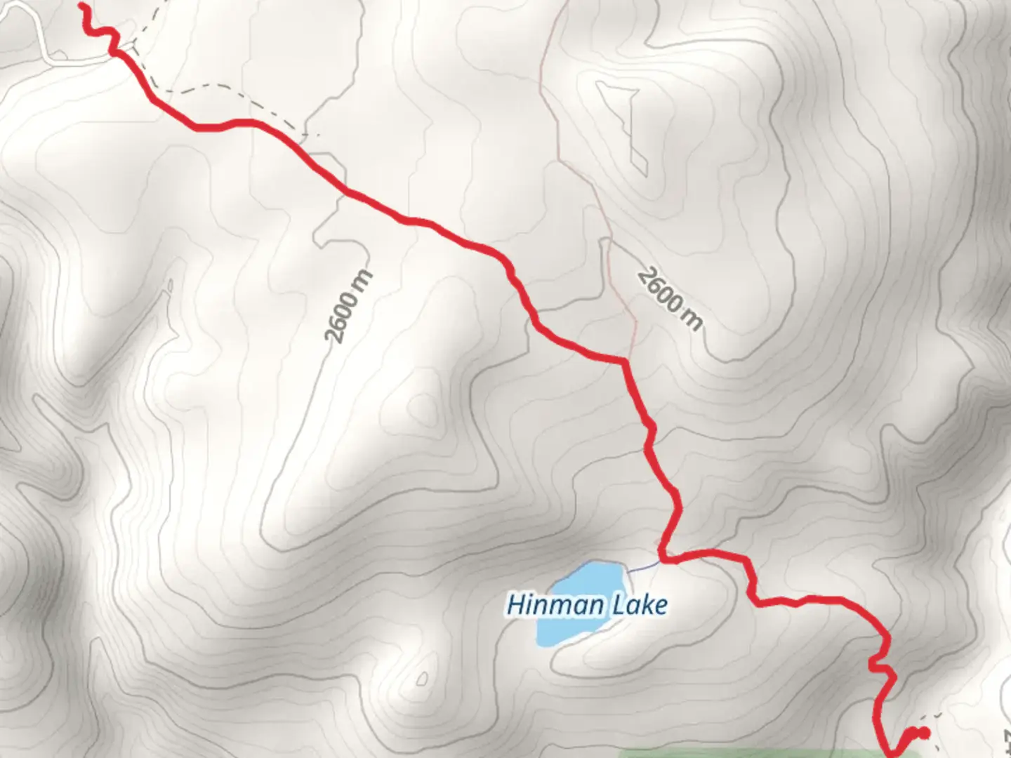 An image depicting the trail Cutover Trail via Hinman Lake Trail and its surrounding area.