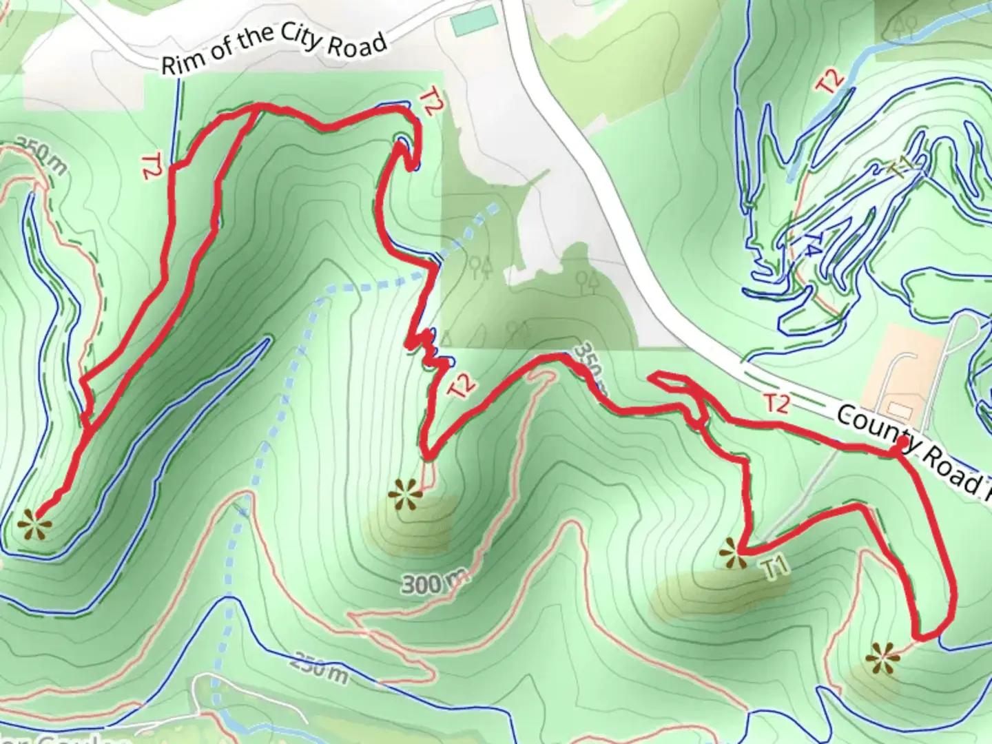 An image depicting the trail Bicentennial Birch and Vista Prairie Loop and its surrounding area.