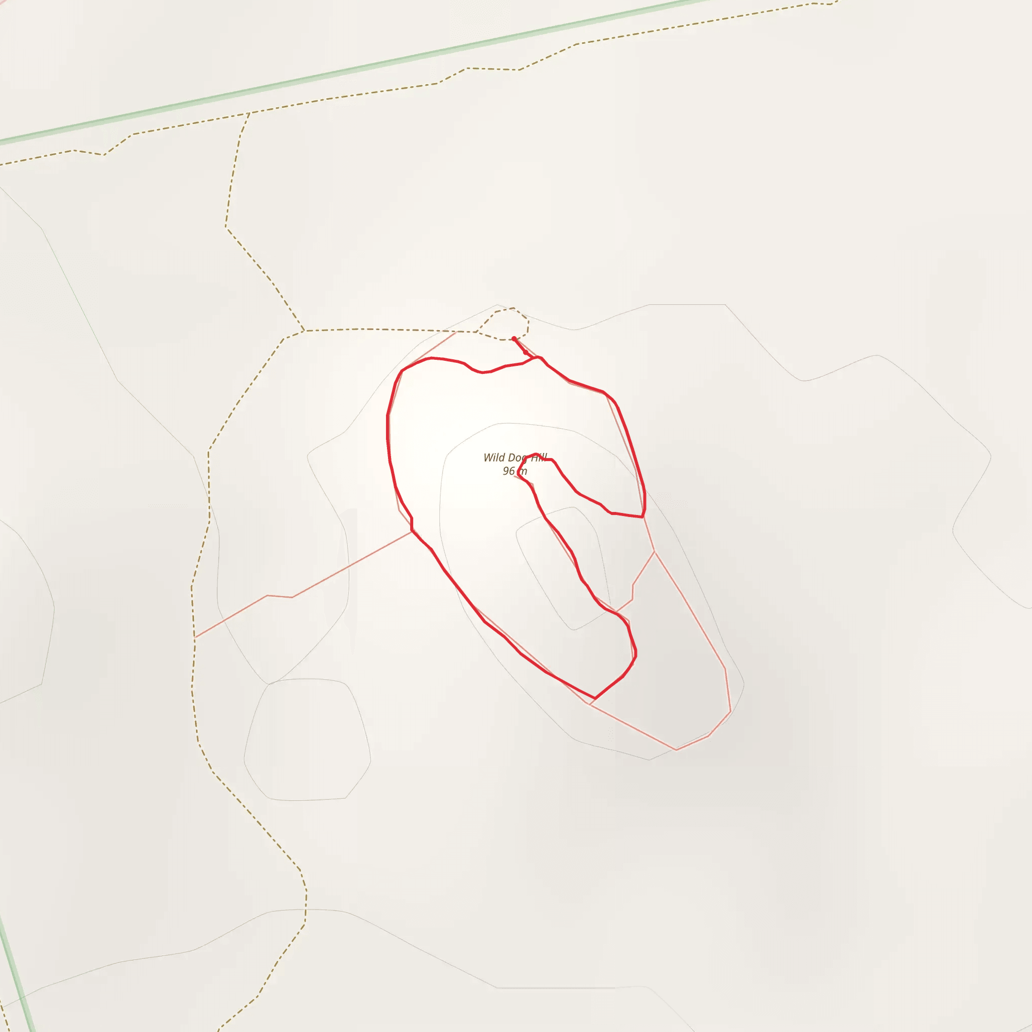 Wild Dog Hill Walk mobile static map