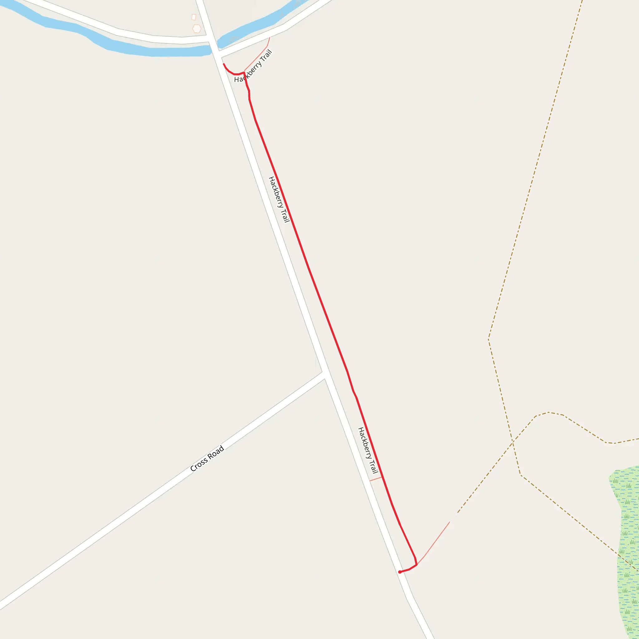 Hackberry Trail mobile static map