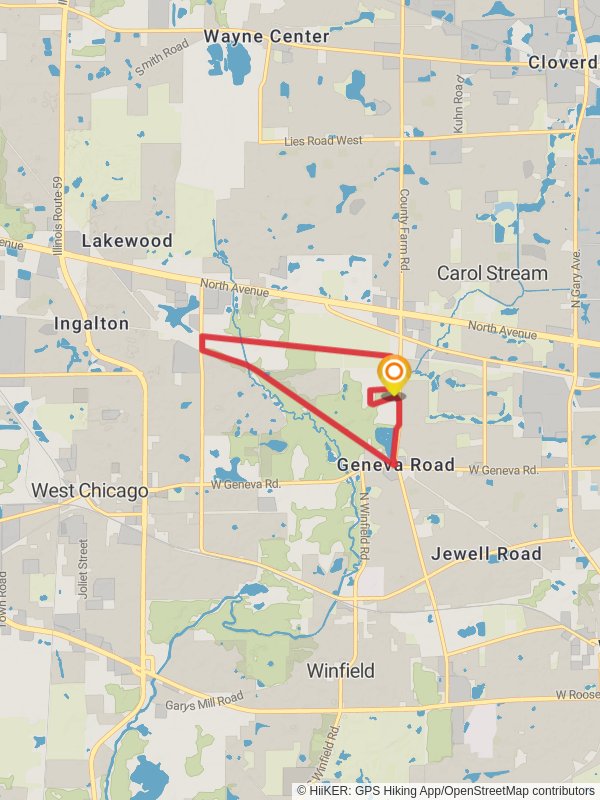 Illinois Prairie Path Elgin Branch and Great Western Loop Trail