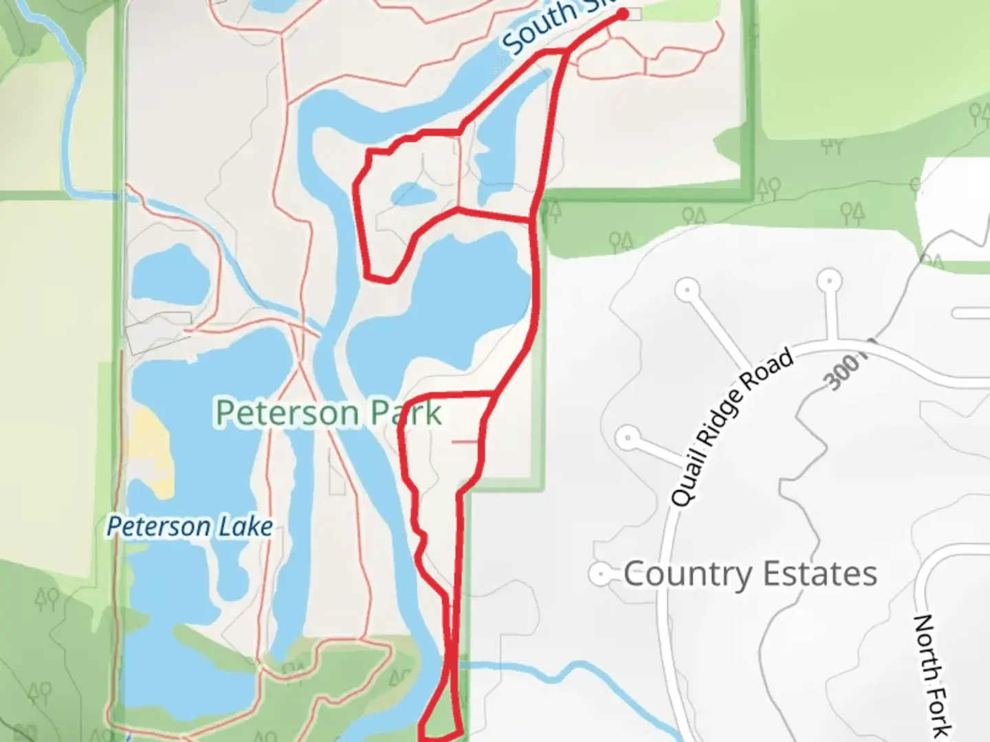 An image depicting the trail Pink and Yellow Loop Trail and its surrounding area.