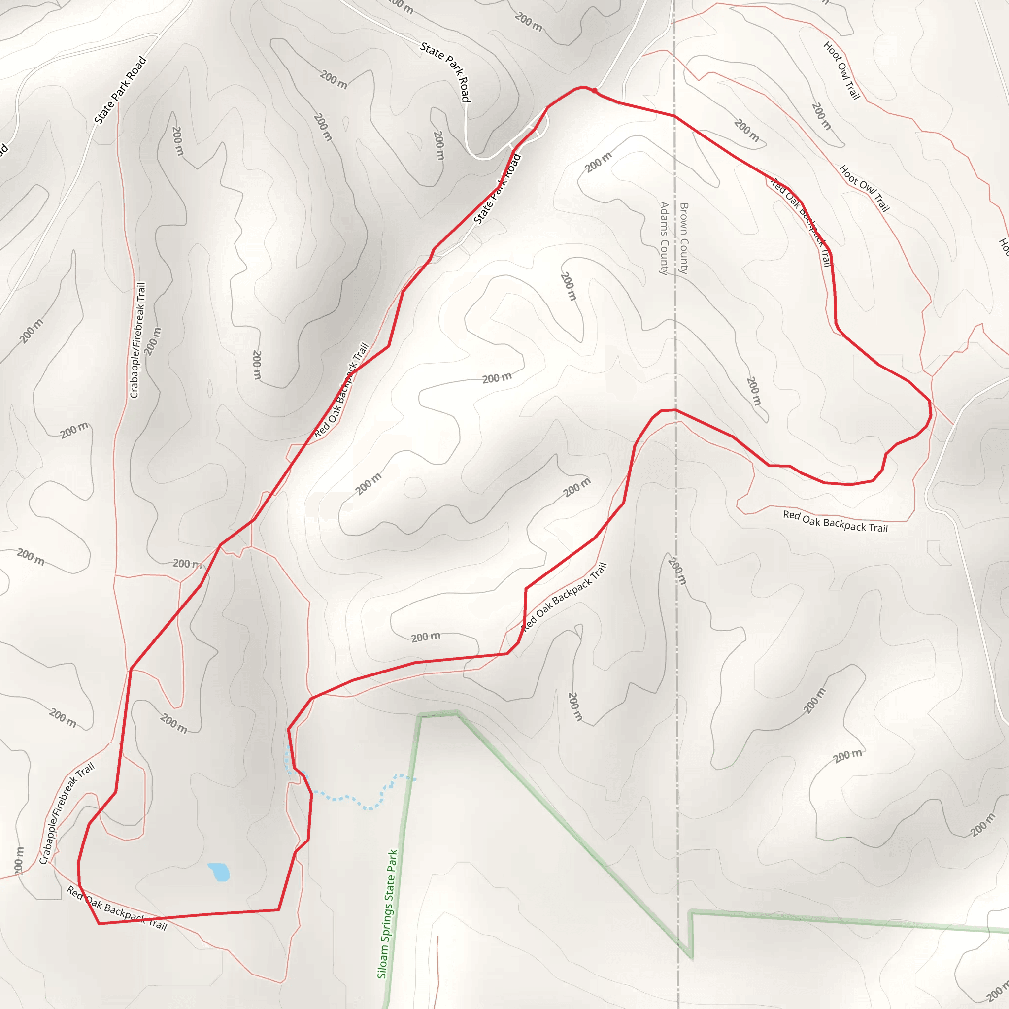 Siloam Loop - South mobile static map