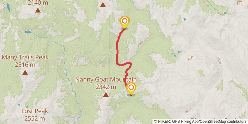 Larch Creek Trail stage 2 Map