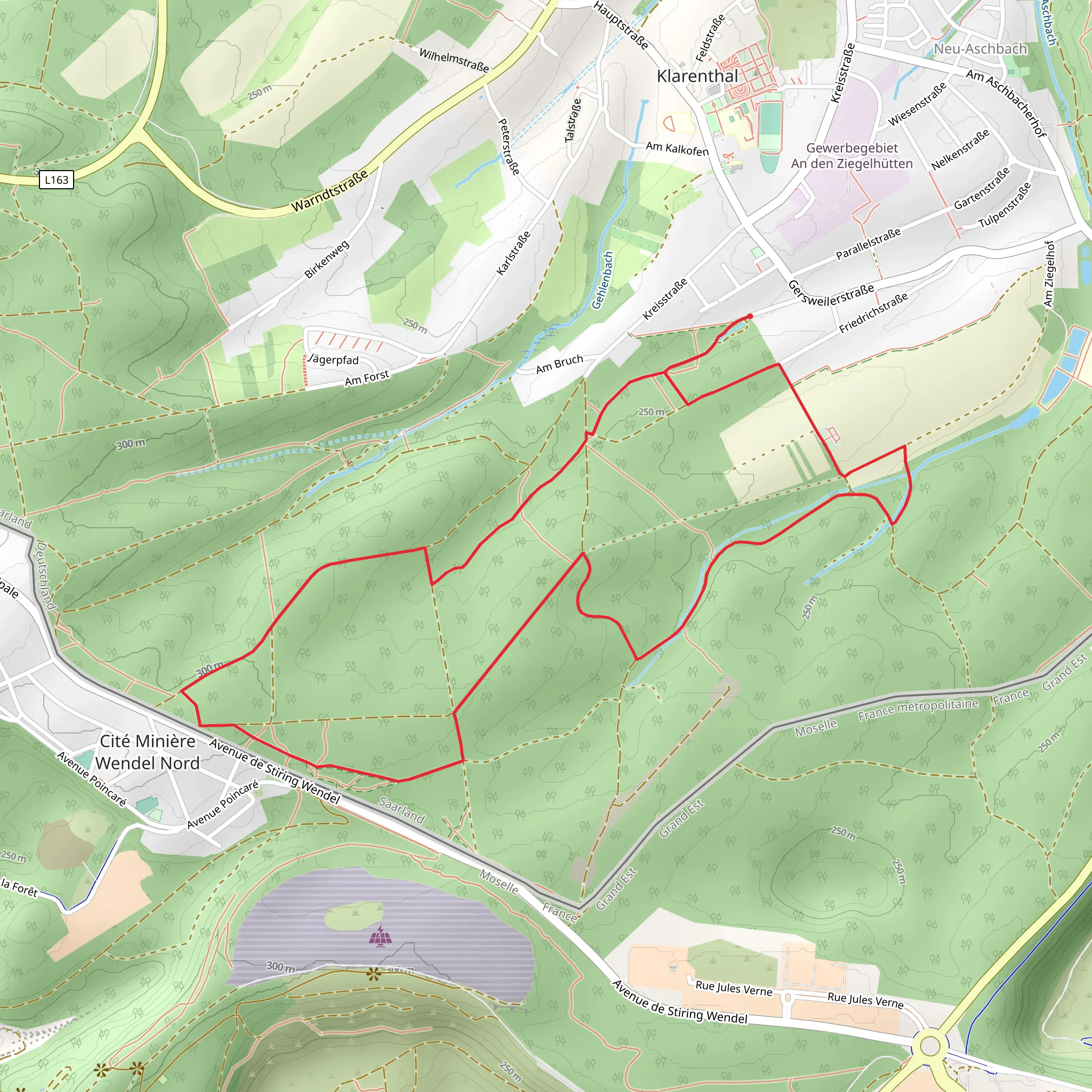 Stiftswald Loop mobile static map