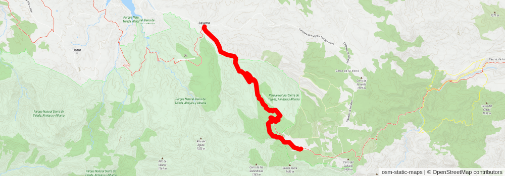 GR 7 - Andalucia stage 38 Map