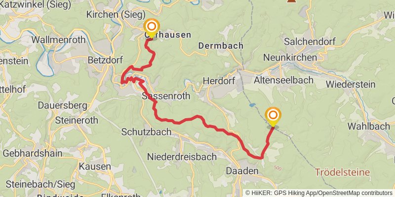 Siegerland-Höhenring alt 3 Map
