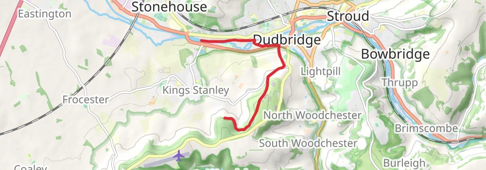 Cotswold Way alt 1 Map