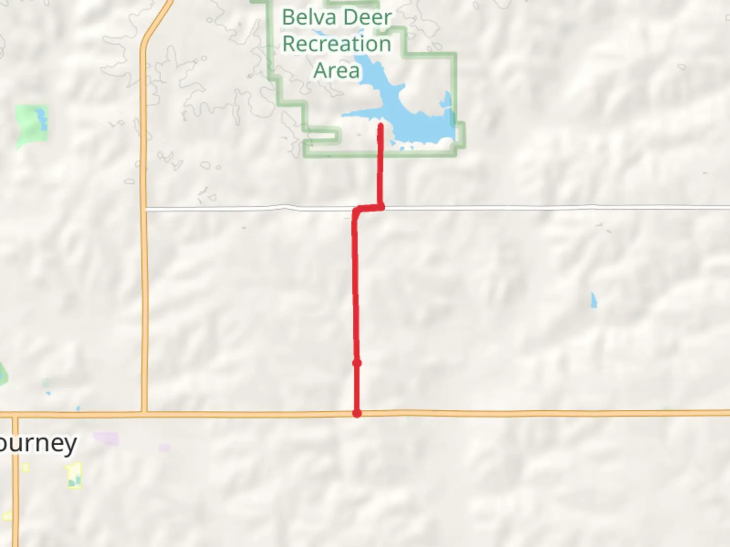 An image depicting the trail Lake Belva Deer and its surrounding area.
