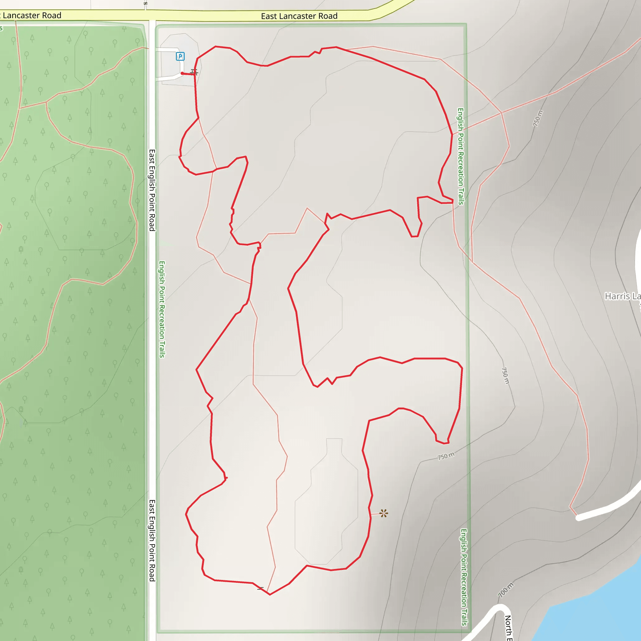 English Point Loop mobile static map