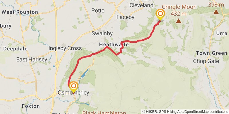 Wild Yorkshire Way stage 23 Map