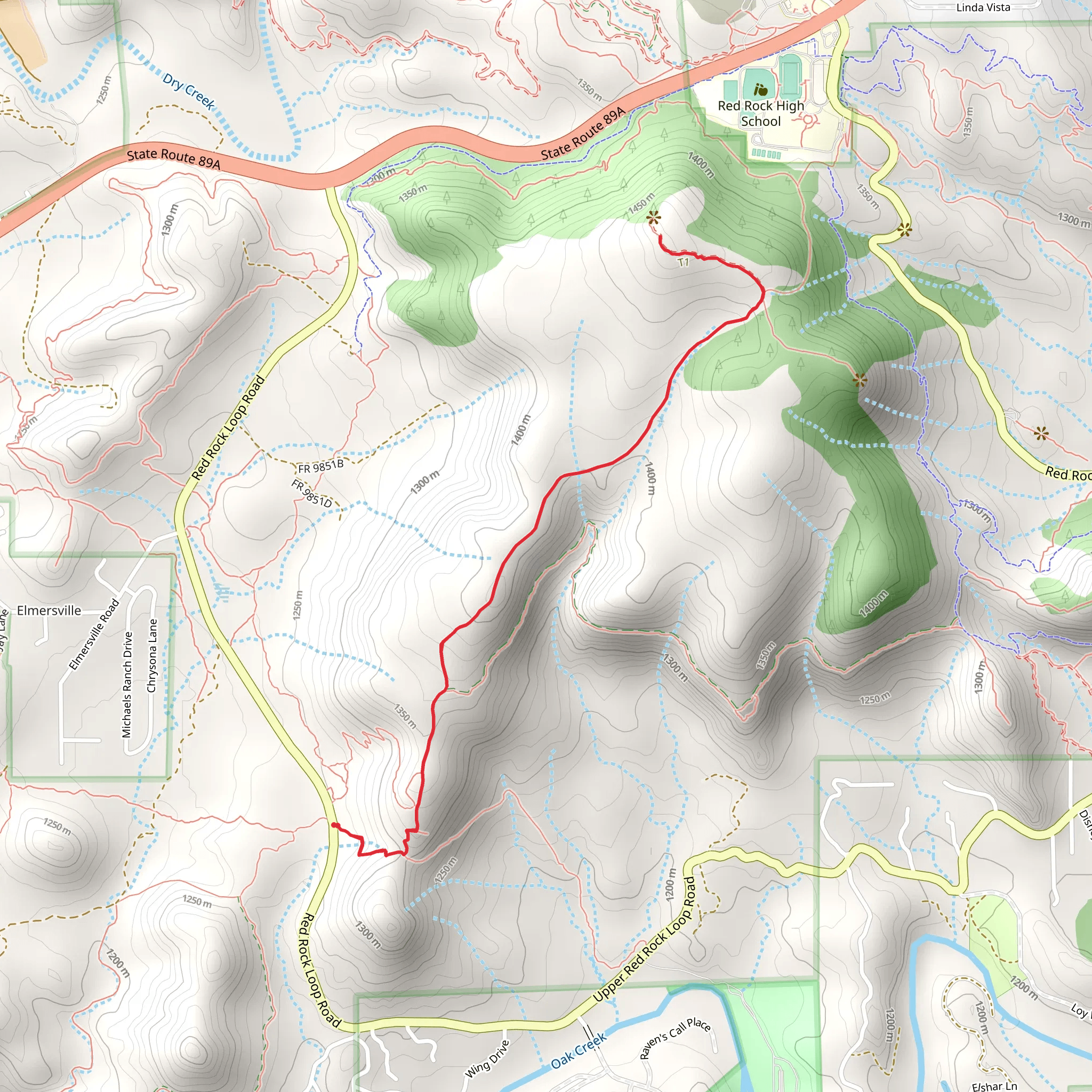 Schuerman Mountain via Lime Kiln Trail mobile static map