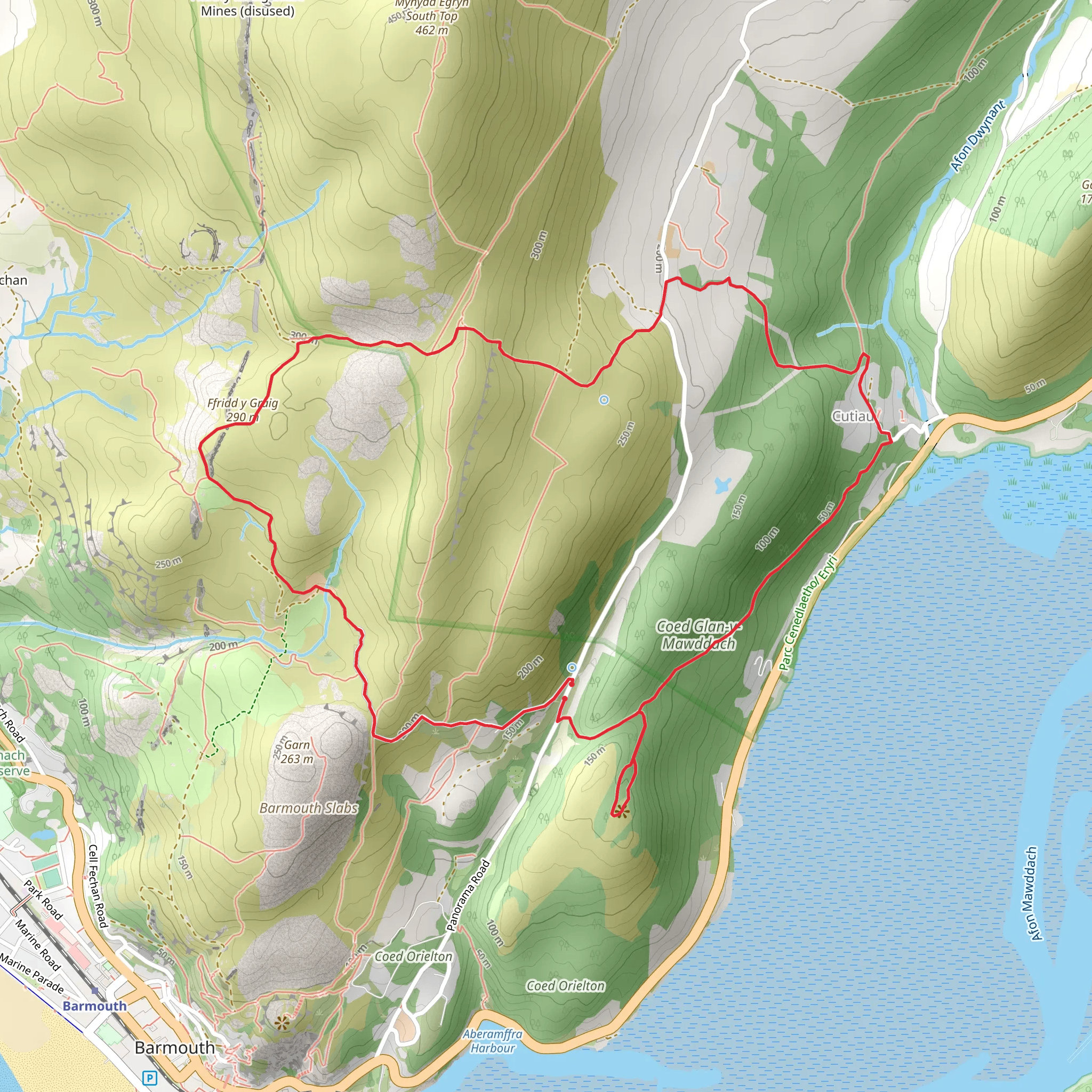 Panorama Walk - Barmouth mobile static map