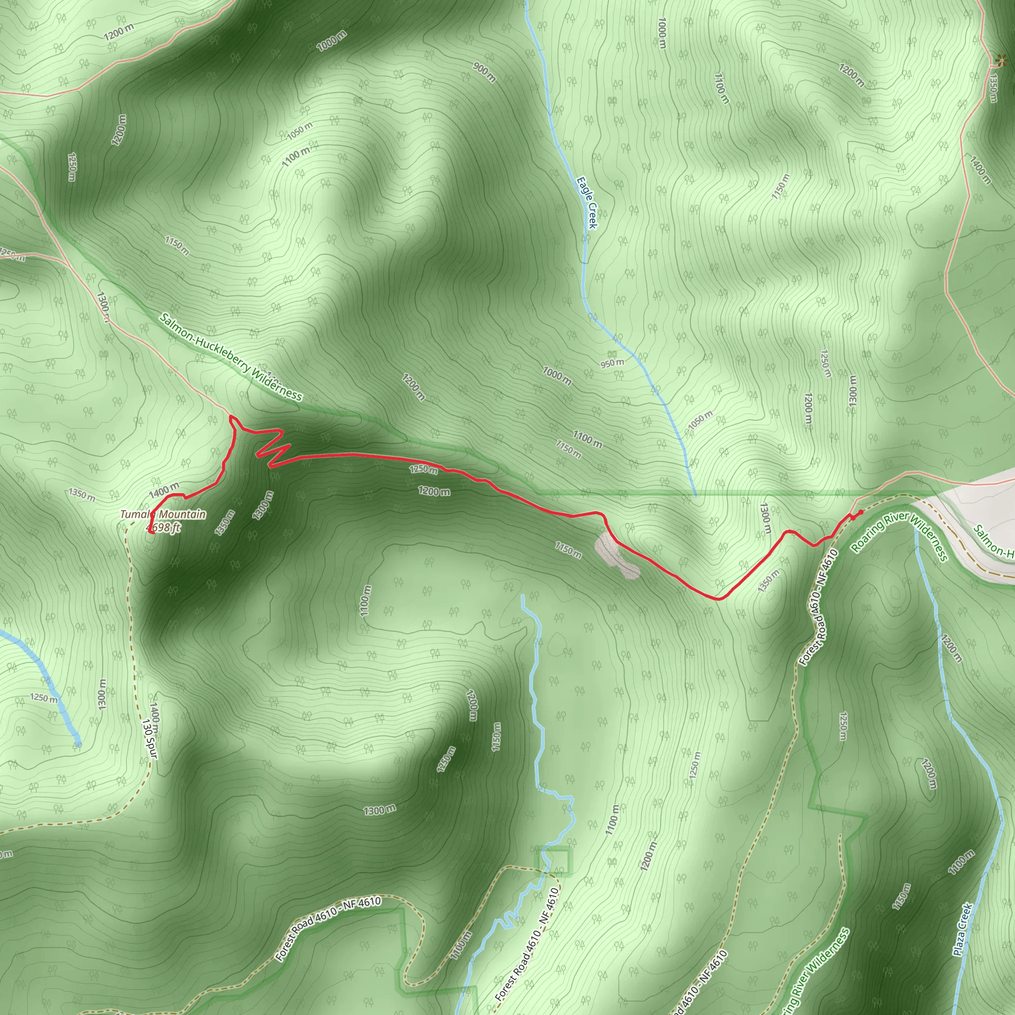 Tumala Mountain mobile static map