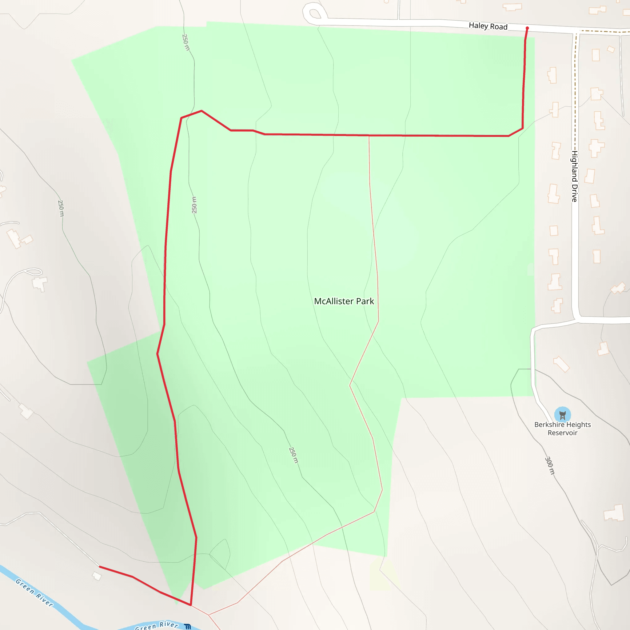 Mccallister Park Trail mobile static map