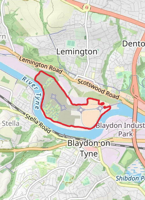 Newcastle upon Tyne Running mobile static map