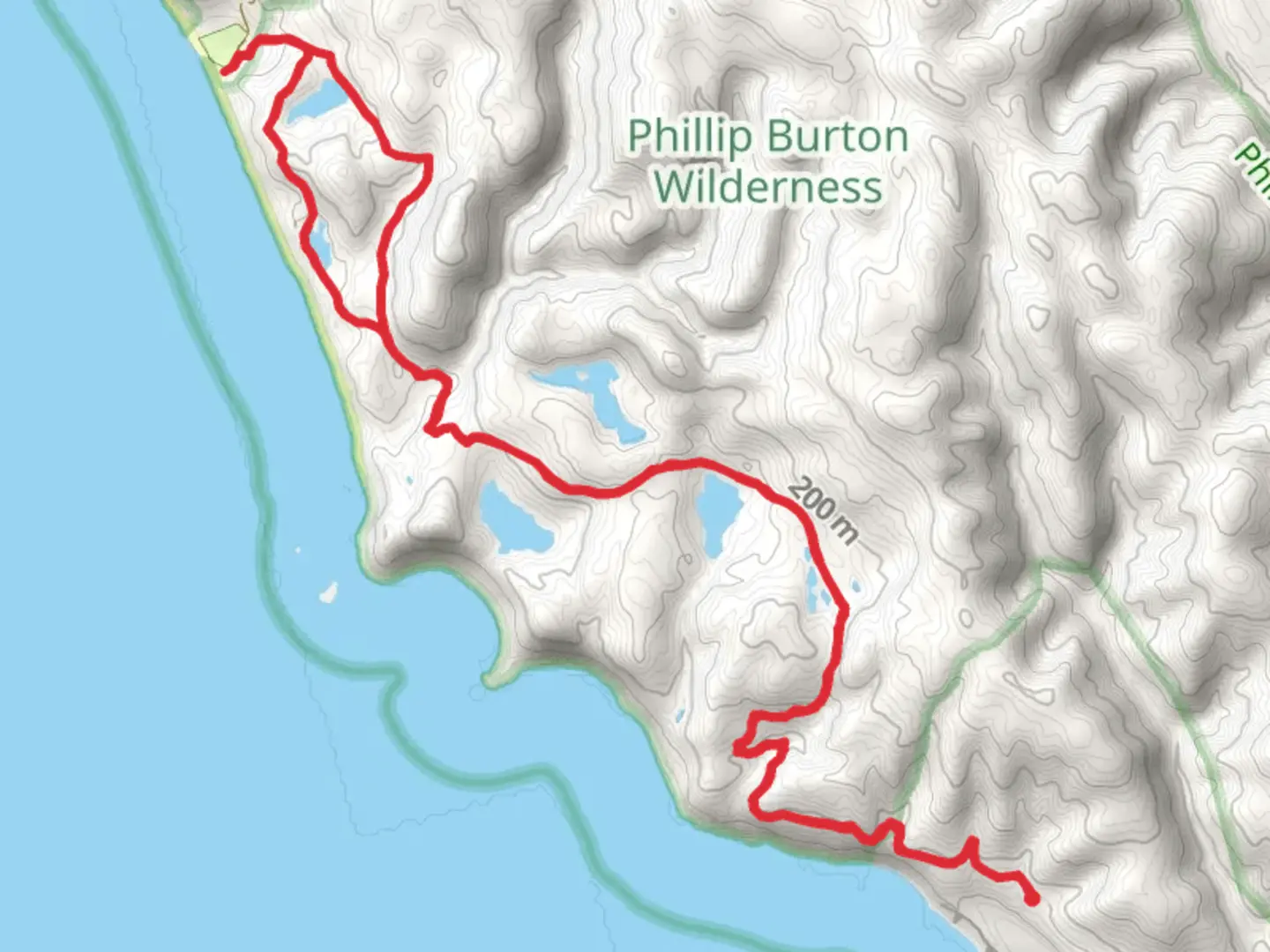 An image depicting the trail Wildcat Lake and Ocean Lake Loop via Coast Trail and its surrounding area.