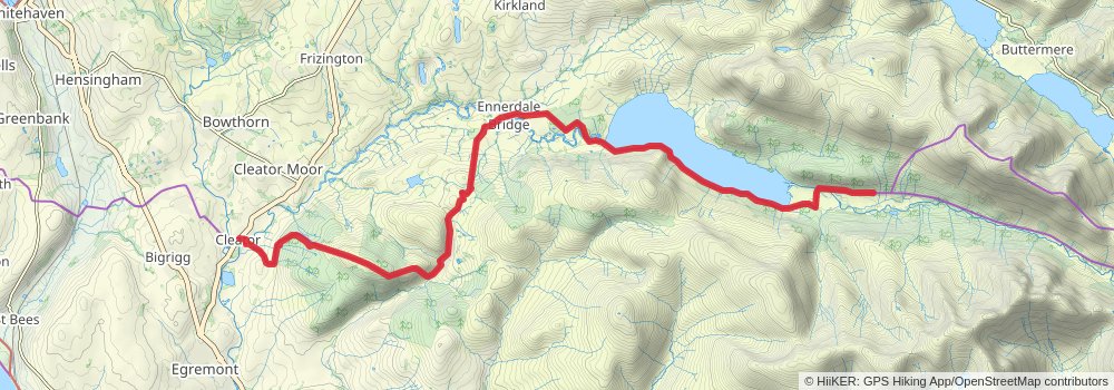 Coast to Coast Walk stage 2 Map