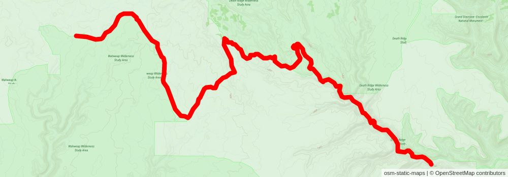 Southwestern Horseshoe Trail stage 34 Map